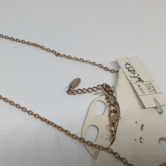 NWT Copper circle necklace with iridescent inlays - Picture 5 of 5